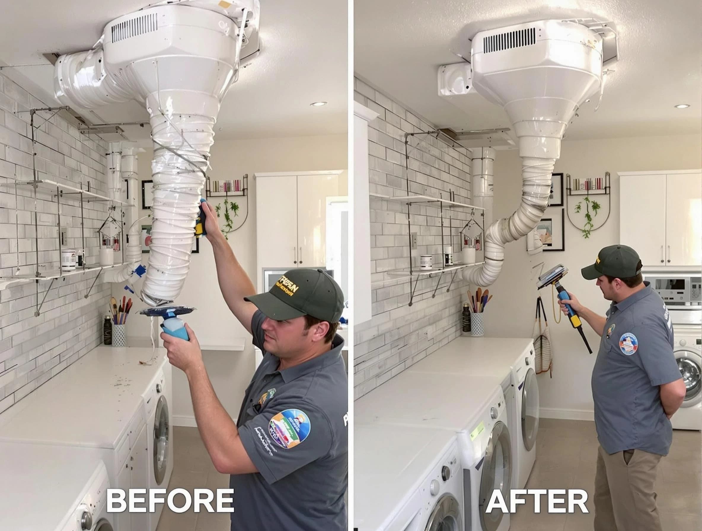 Professional dryer exhaust vent cleaning by Alabaster Dryer Vent Cleaning in Alabaster