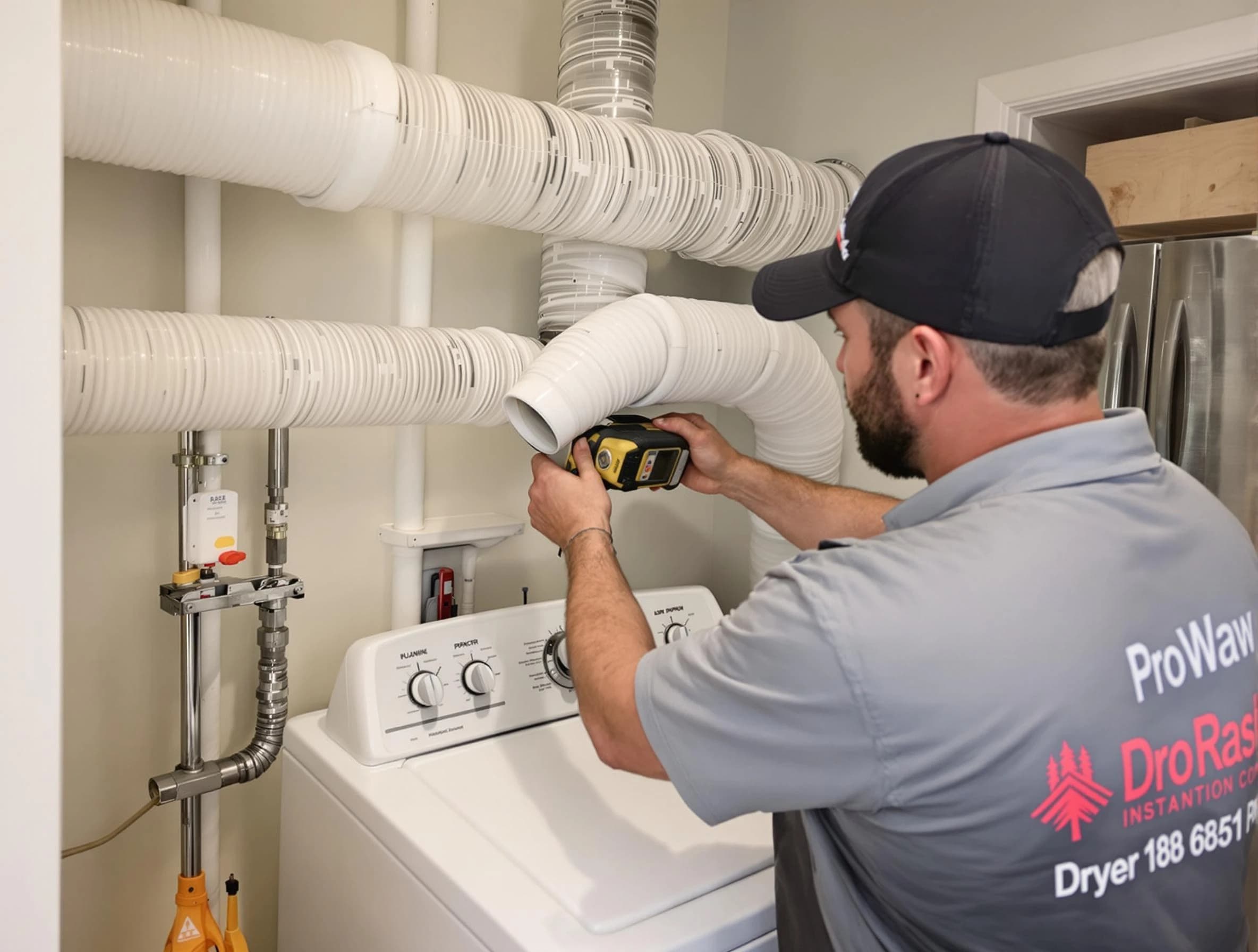 Professional dryer vent hose installation by Alabaster Dryer Vent Cleaning in Alabaster