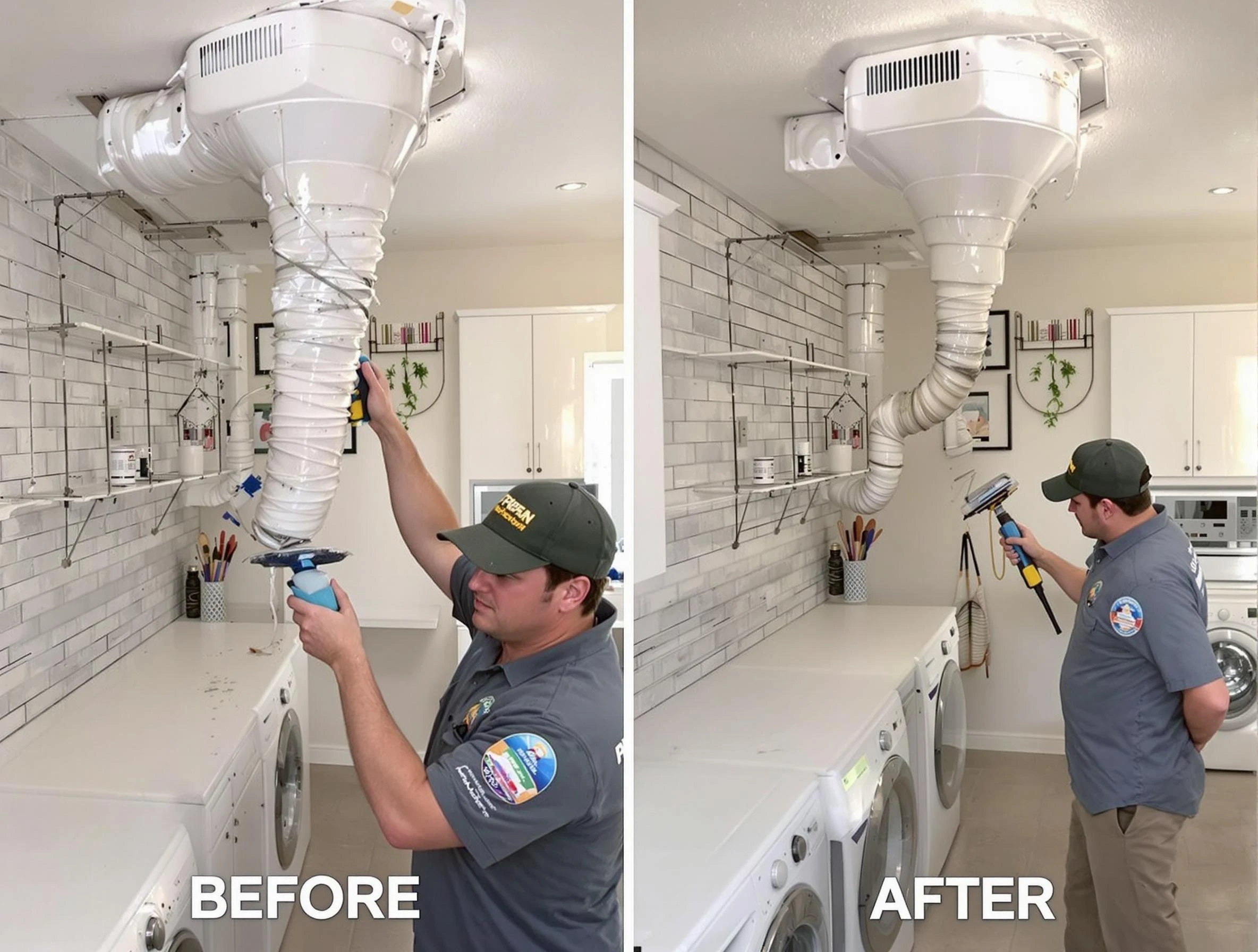 Professional dryer exhaust vent cleaning by Alabaster Dryer Vent Cleaning in Alabaster