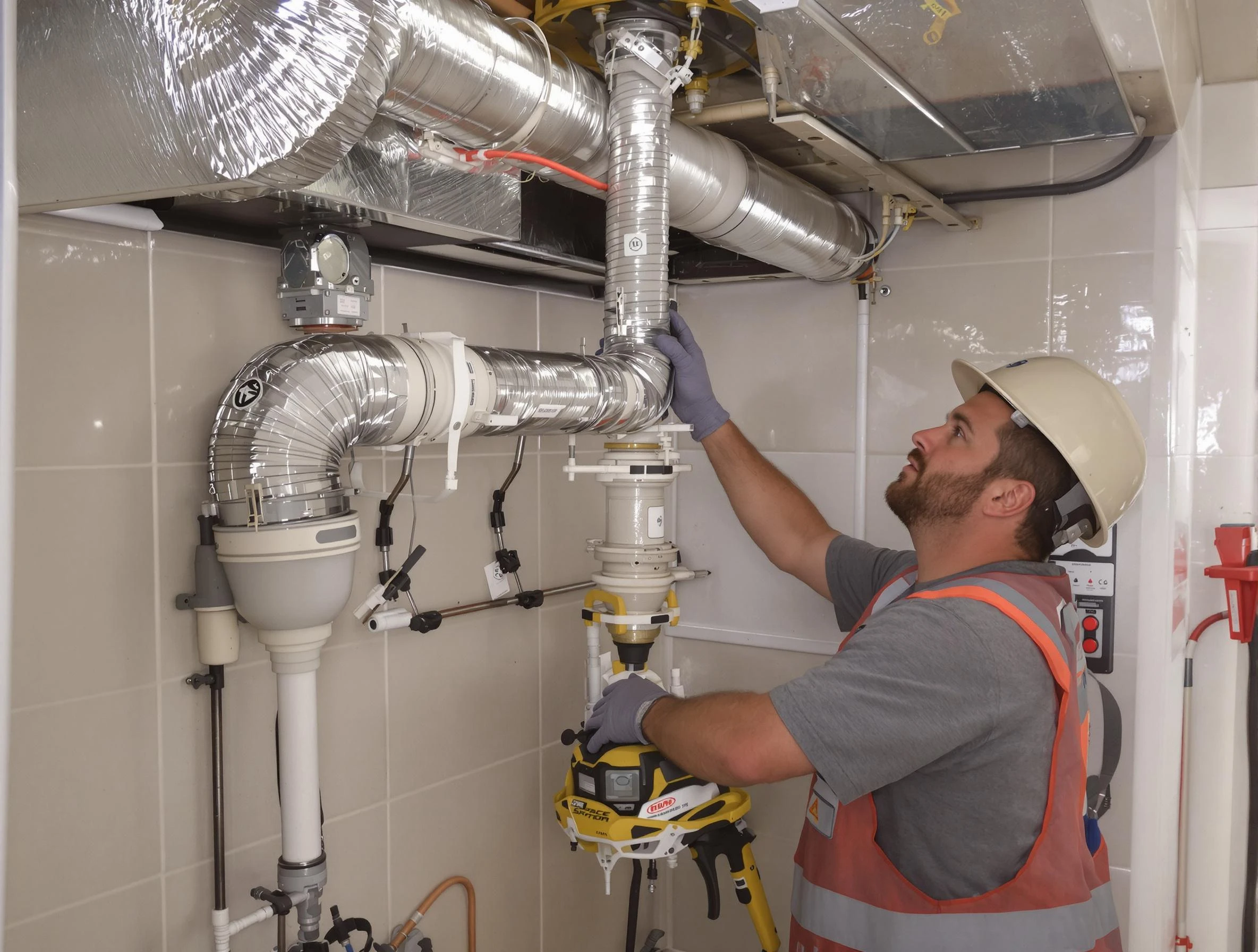 Alabaster Dryer Vent Cleaning expert performing professional dryer vent repair and installation in Alabaster